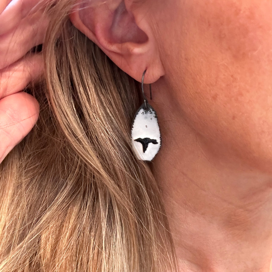 Lunar Blackbird Earrings