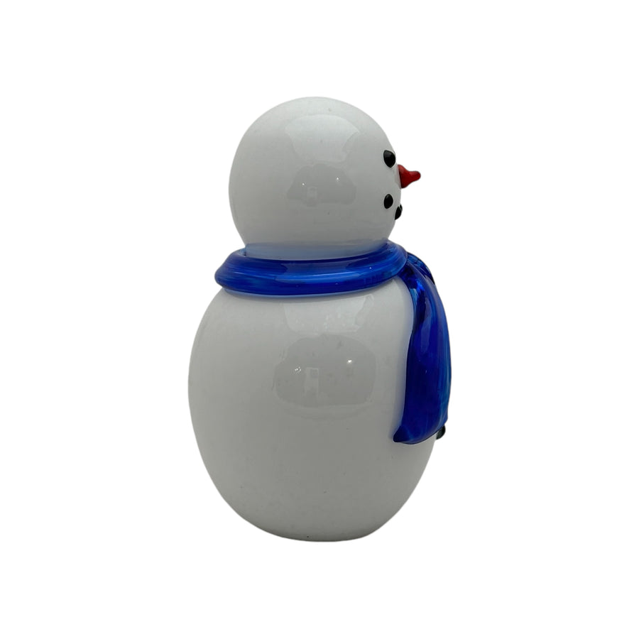 Snowman with Blue Scarf