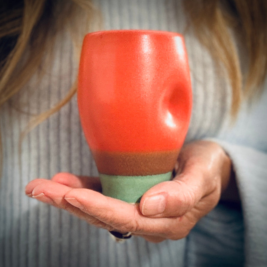 Thumb Cup - Red/Green