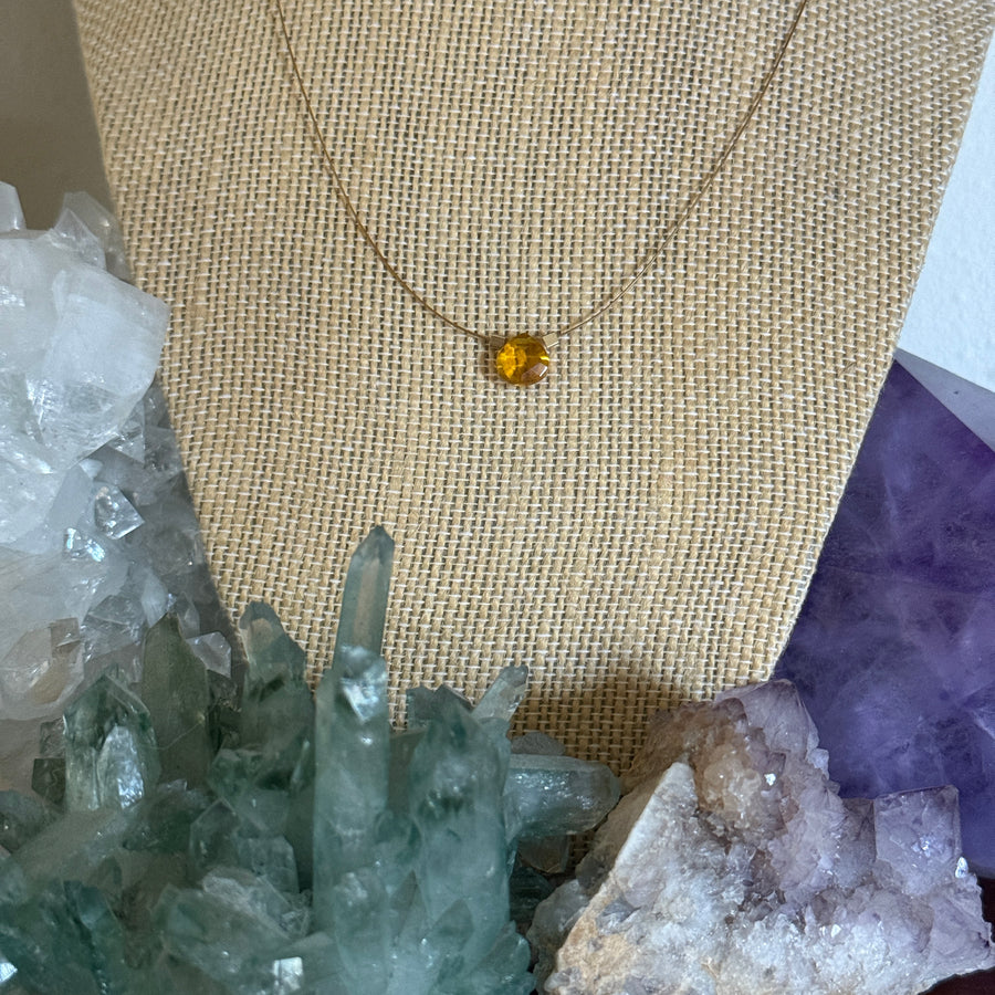 Yellow Topaz Necklace