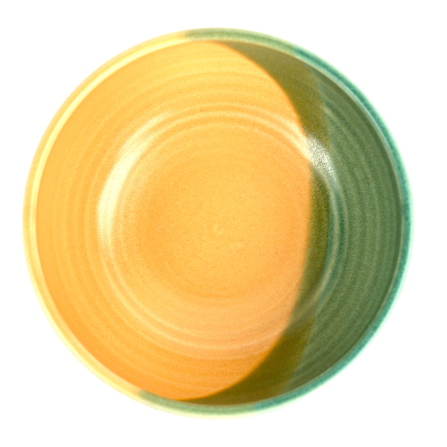 Pasta/Salad Bowl - Yellow/Turquoise