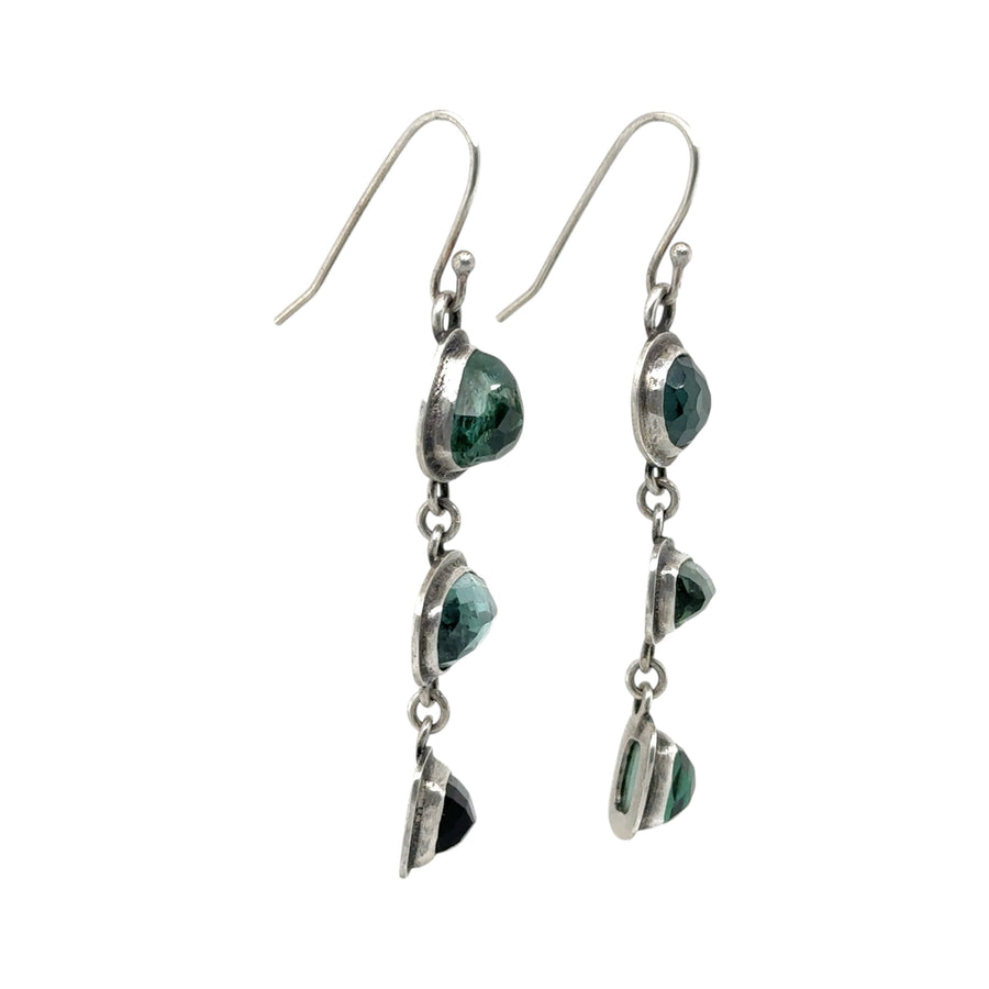 Earrings - Tourmaline - 3 Drop