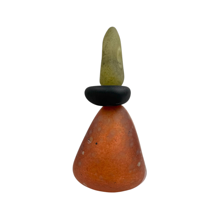 Orange and Green Cairn