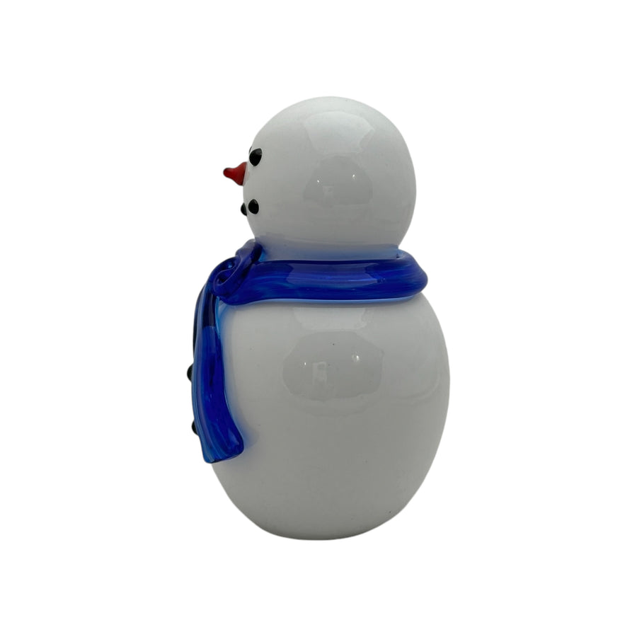 Snowman with Blue Scarf