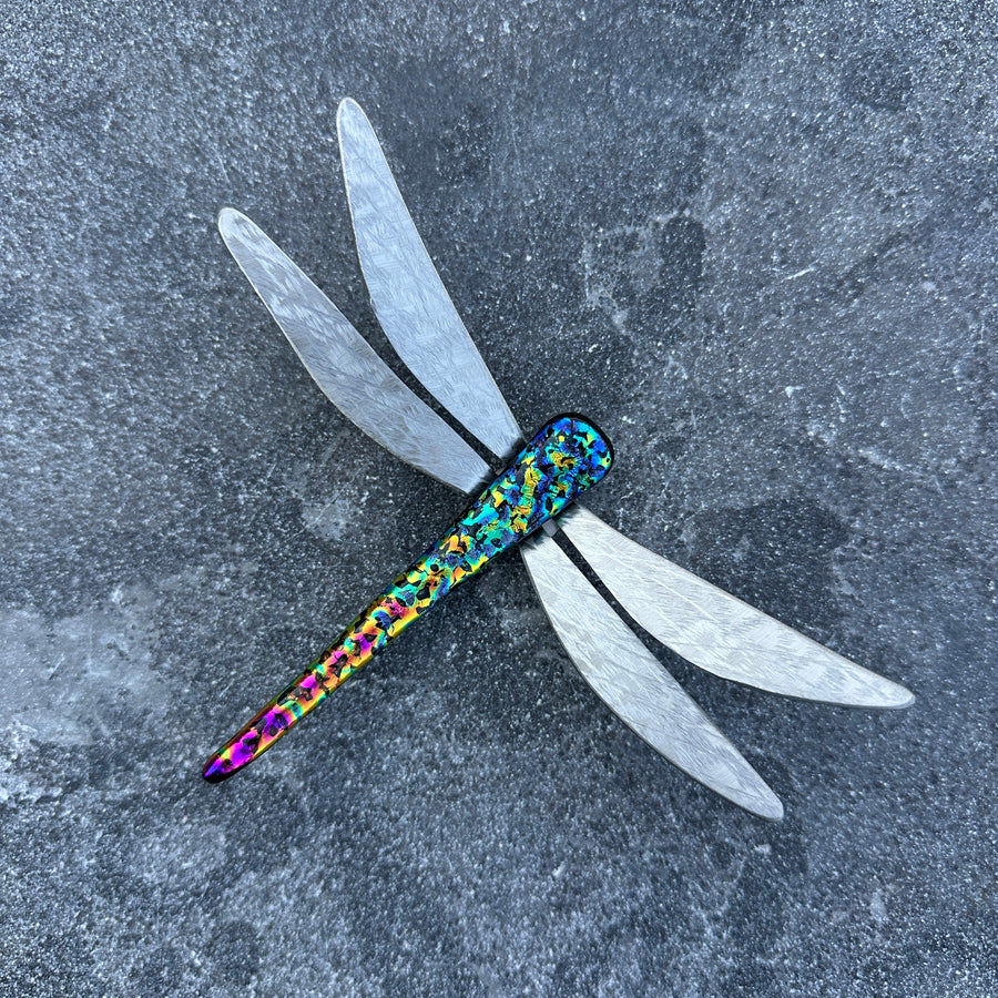 Dichroic Glass Dragonfly