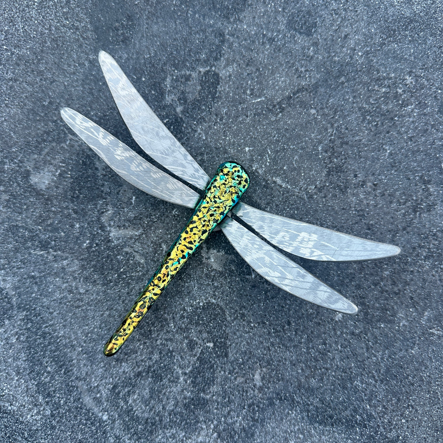 Dichroic Glass Dragonfly