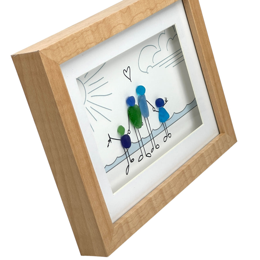 Sea Glass Family of 4