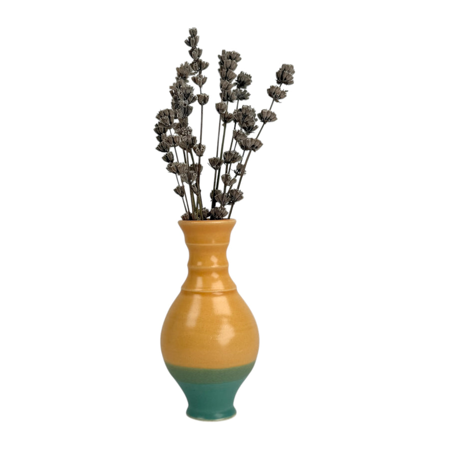 Bud Vase - Yellow/Green