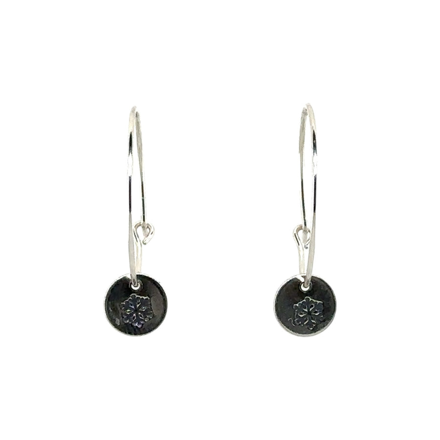 Earrings - Hoops with Snowflake