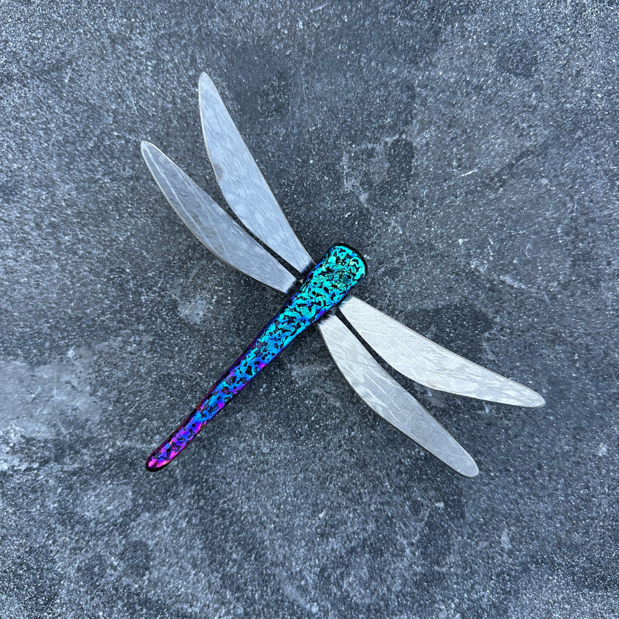 Dichroic Glass Dragonfly