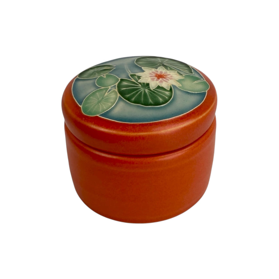 Trinket Box - Water Lily - Red