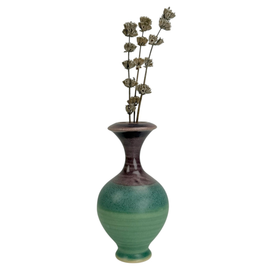 Bud Vase - Purple/Green