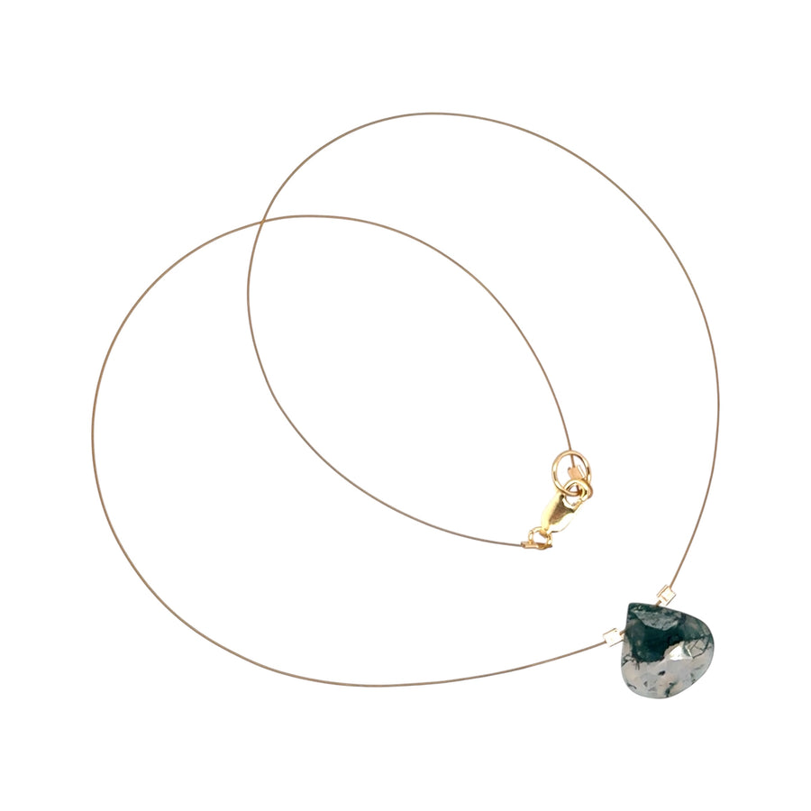 Green Moss Agate Necklace
