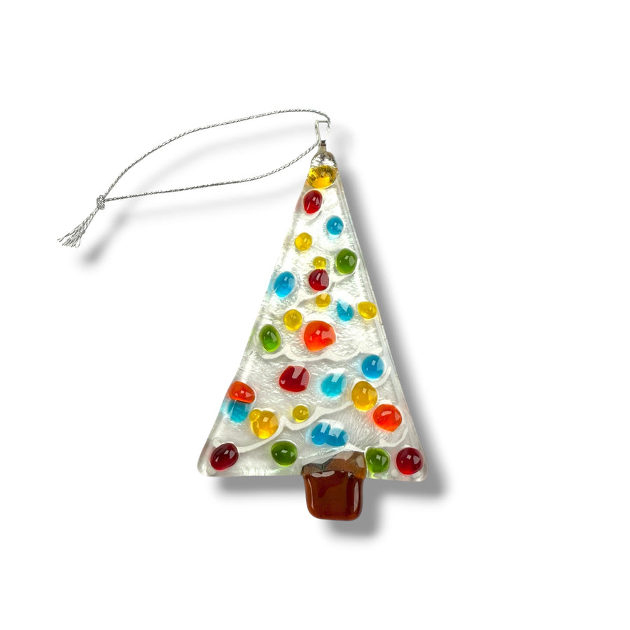 Mini Tree Glass Ornament