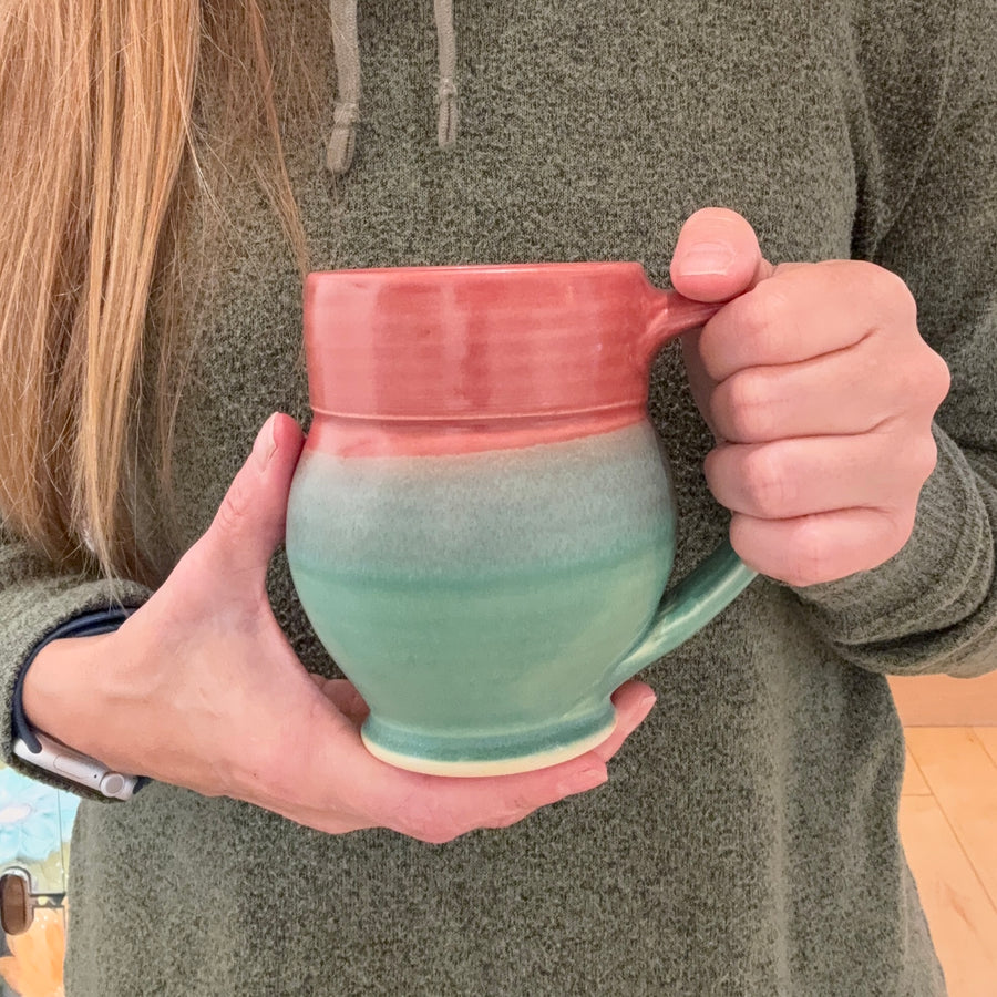 Mug - Cranberry/Green