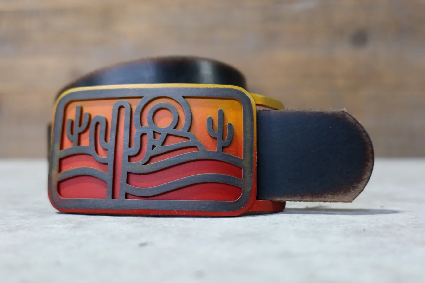 Colorful Abstract Face Print UNISEX Belt Buckle ORIGINAL DUNCAN LAURIE VTG 60s BRASS STUDIO ART BELT BUCKLE  main image 3
