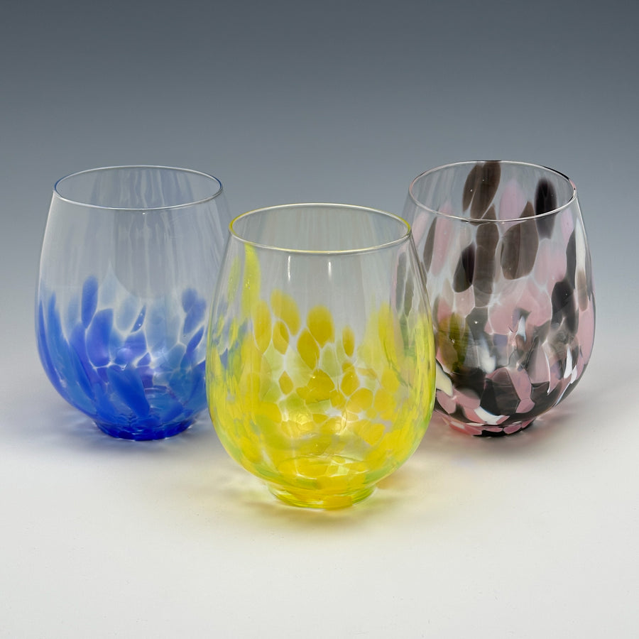 Hand Blown Stemless Glass - Small