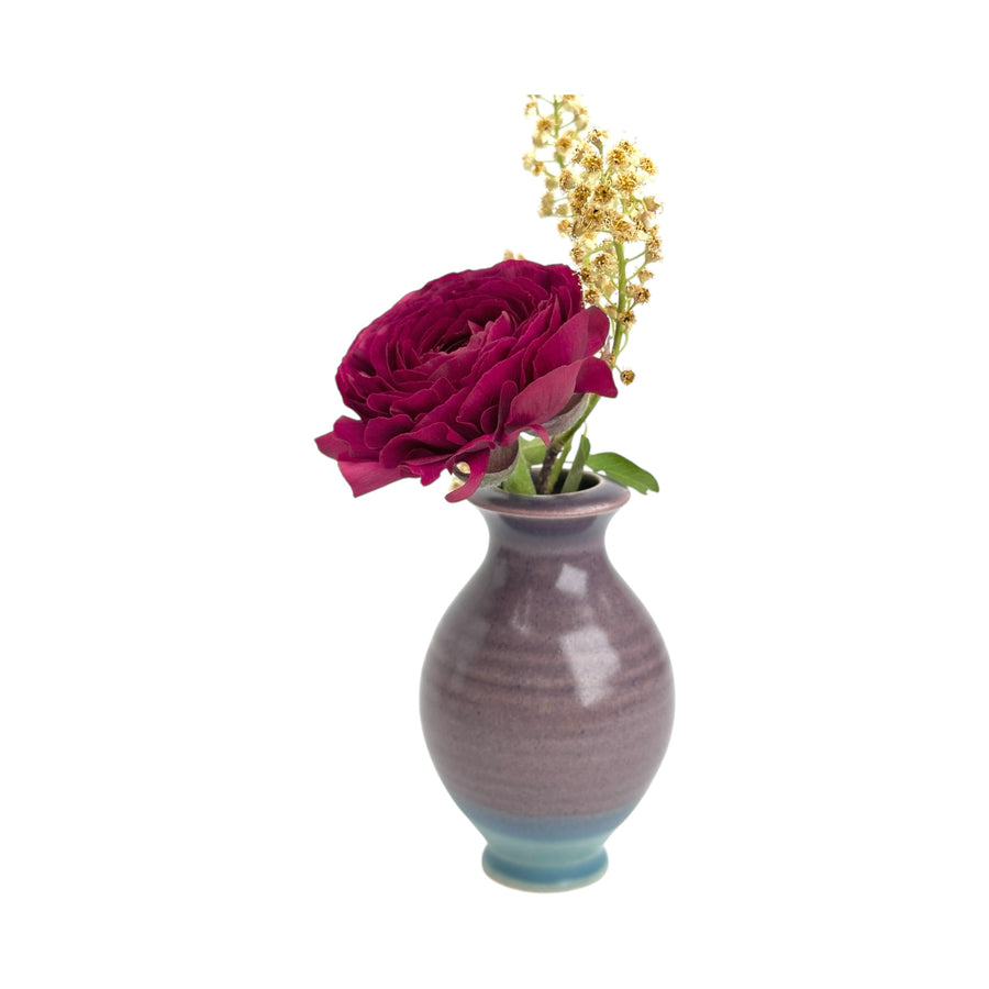 Bud Vase - Purple/Light Blue