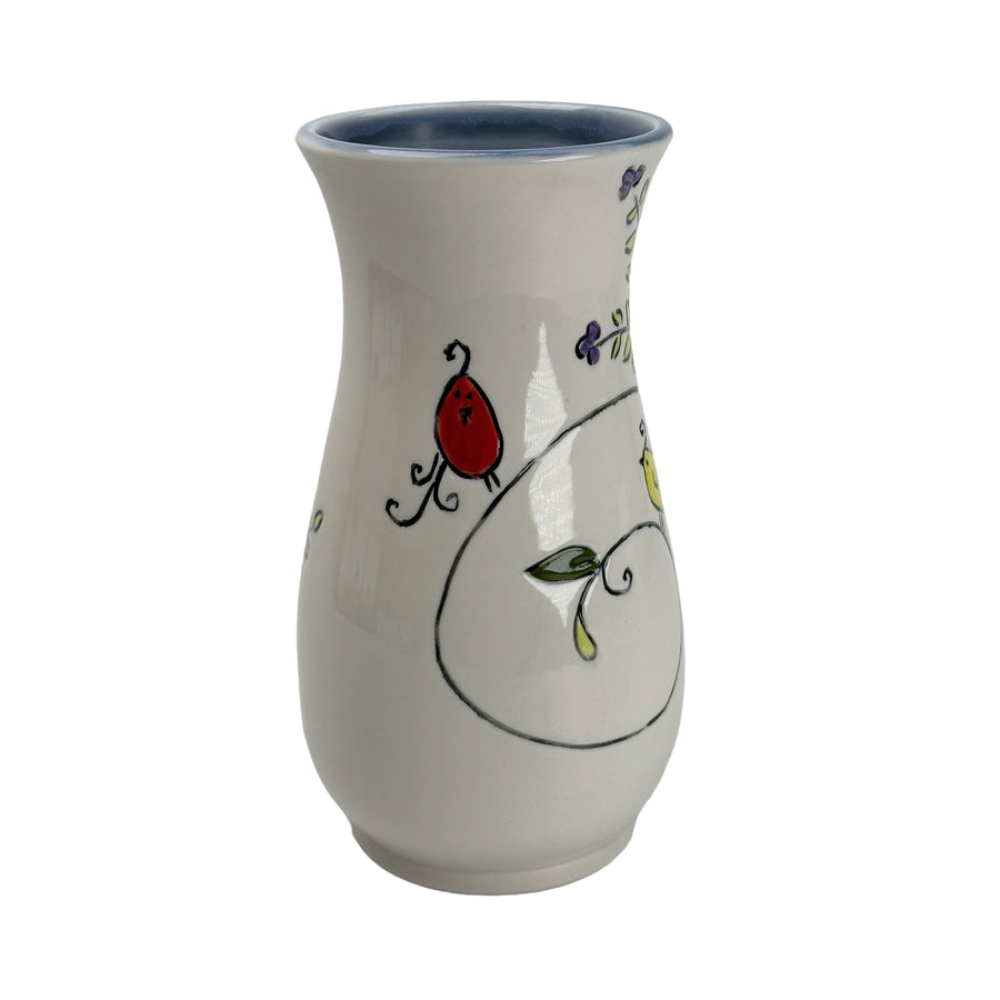 Swirly Bird  - Vase - Medium