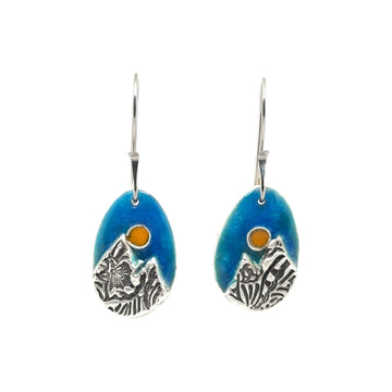 Earrings - Mountain Sunrise