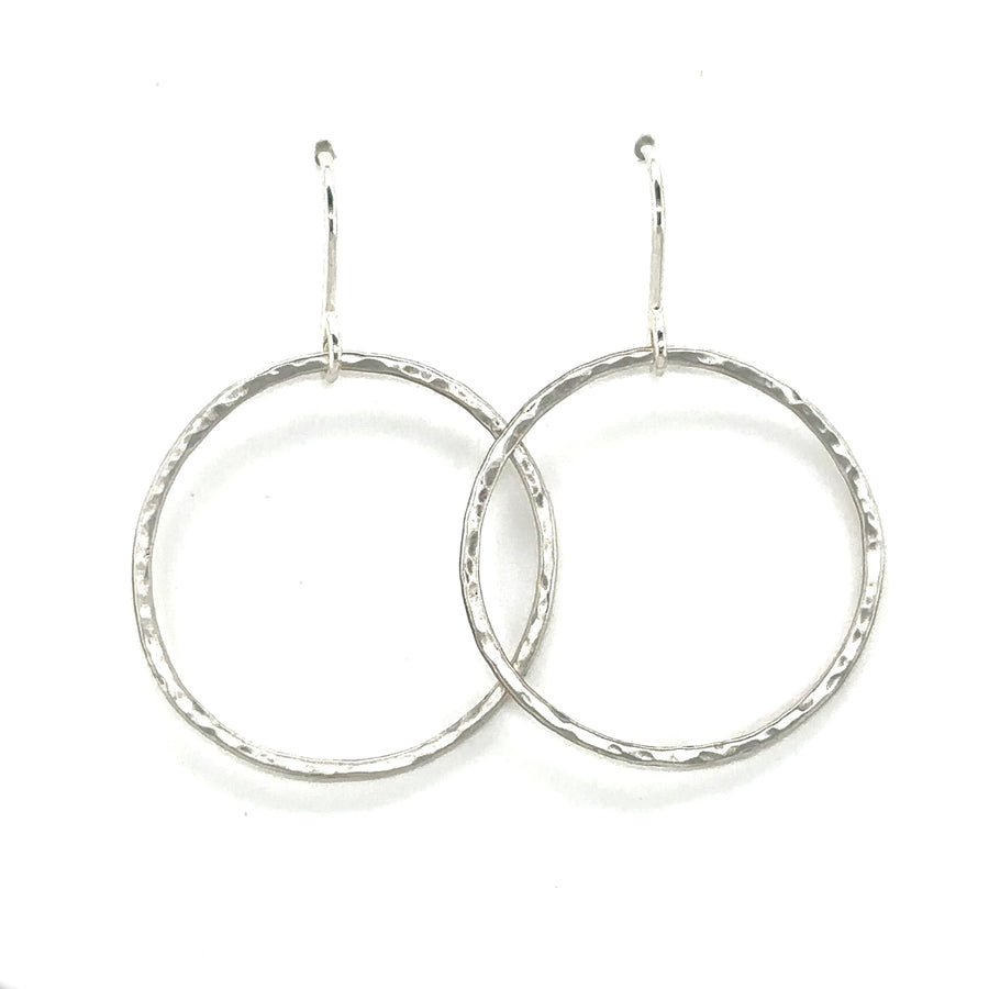 Earrings - Hammered Circles
