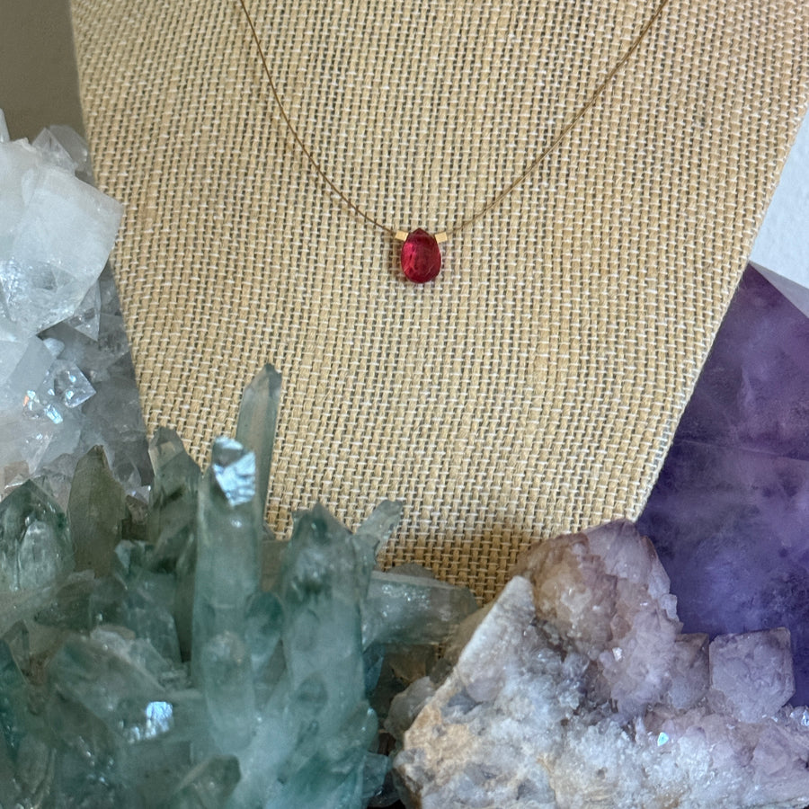 Pink Tourmaline Necklace