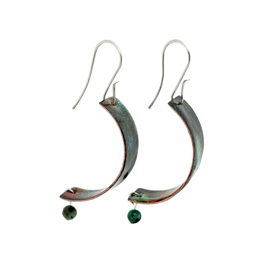 Enameled Earrings