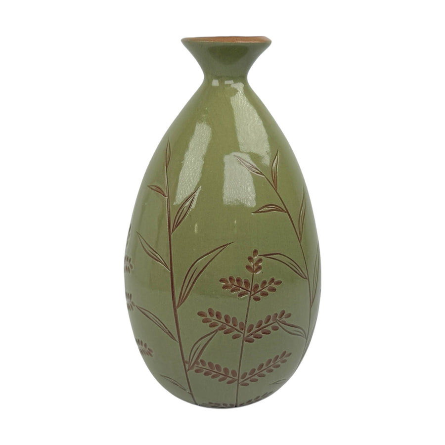 Large Vase - Teal - Botanical