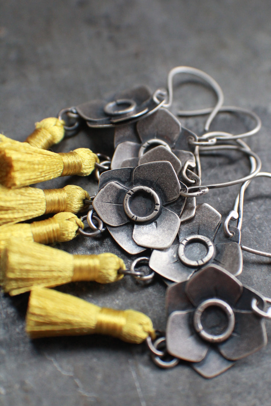Daffodil Tassel Earrings