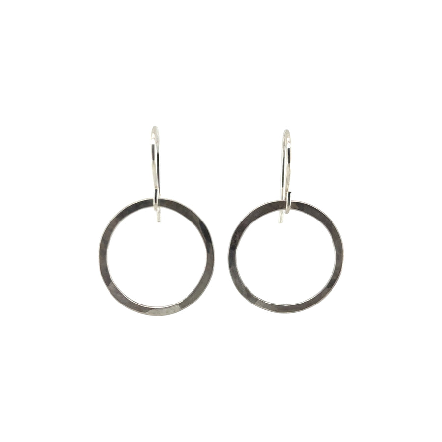 Earrings - Hammered Circles