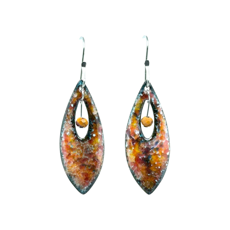 Enameled Earrings