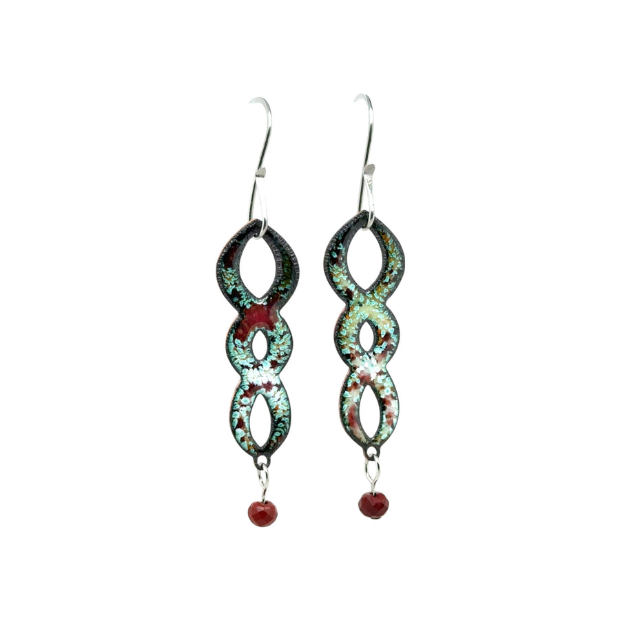 Enameled Earrings