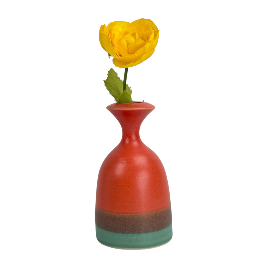 Bud Vase - Red/Green