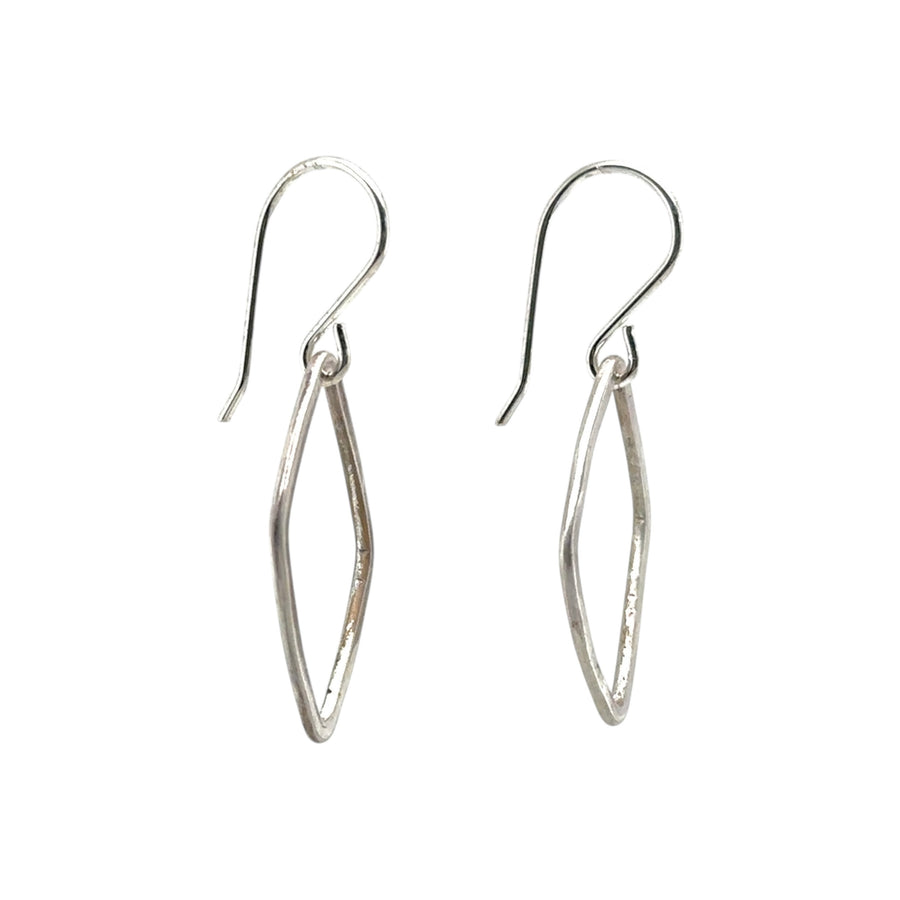 Earrings - Silver Diamonds