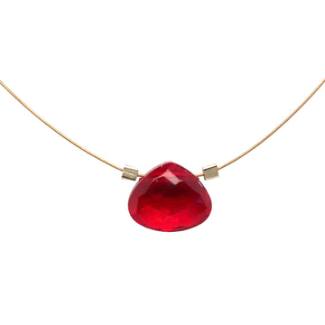 Czech Quartz Necklace - Cherry