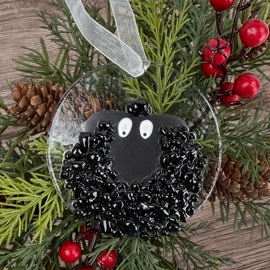Black Sheep Glass Ornament