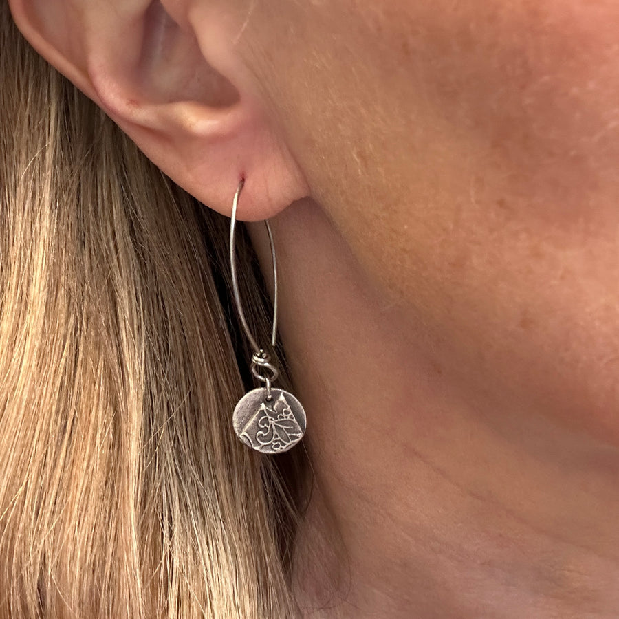 Earrings - Mountain Disk