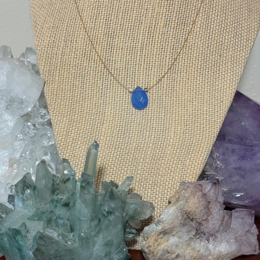 Blue Chalcedony Necklace