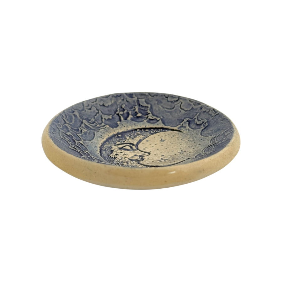 Trinket Dish - Crescent Moon - Blue