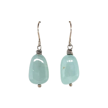 Earrings - Aquamarine Nuggets