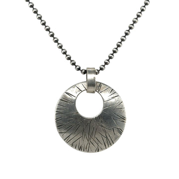 Necklace - Silver Disk