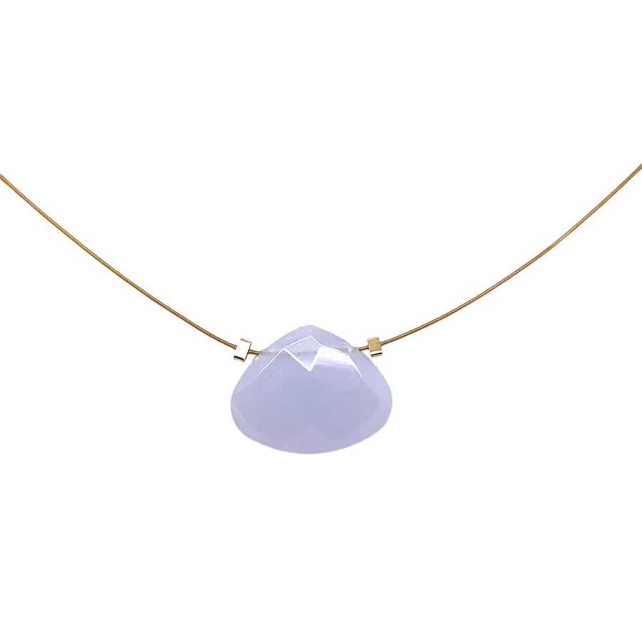 Czech Quartz Necklace - Lilac