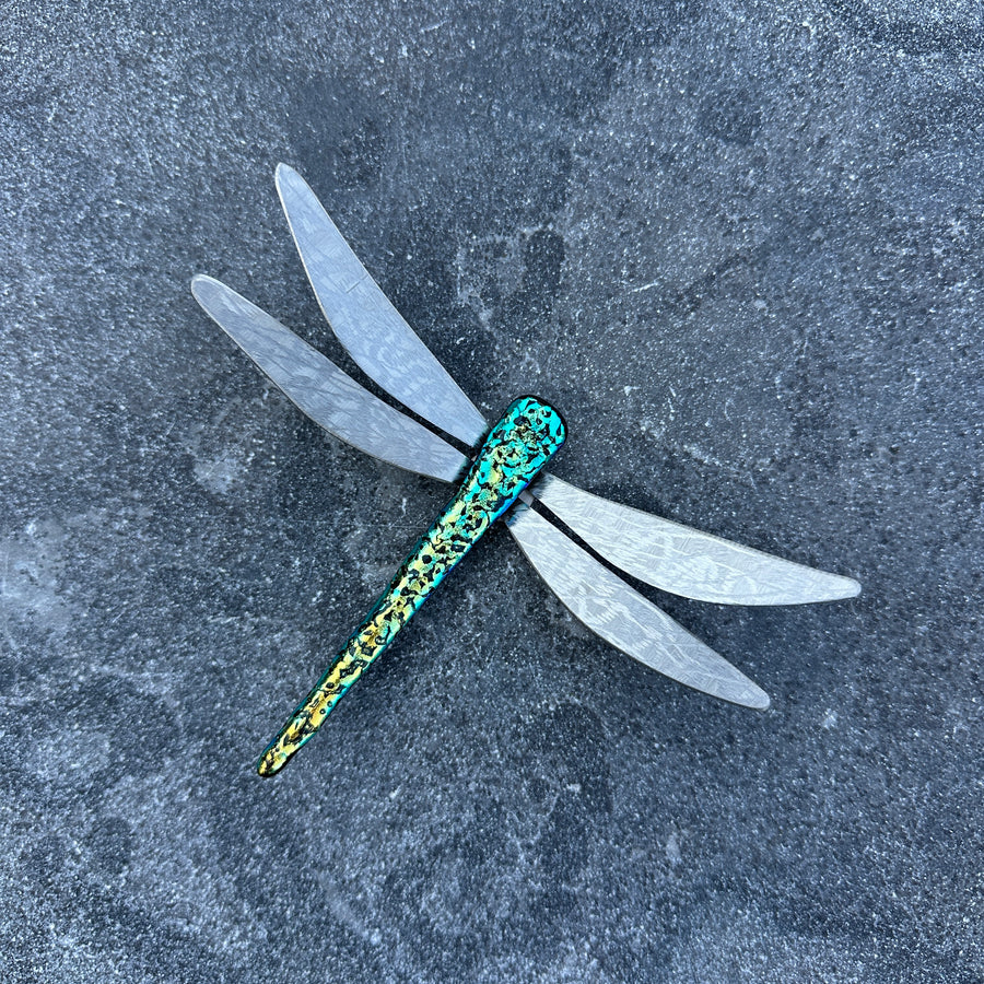 Dichroic Glass Dragonfly