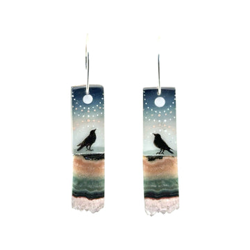 Earrings with Crystal - Spirit Birds