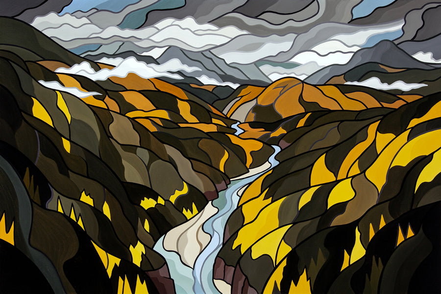 Middle Fork Fall - Original Painting