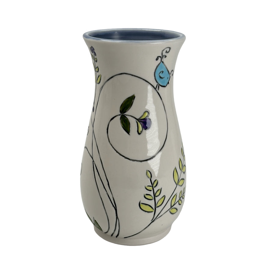 Swirly Bird  - Vase - Medium