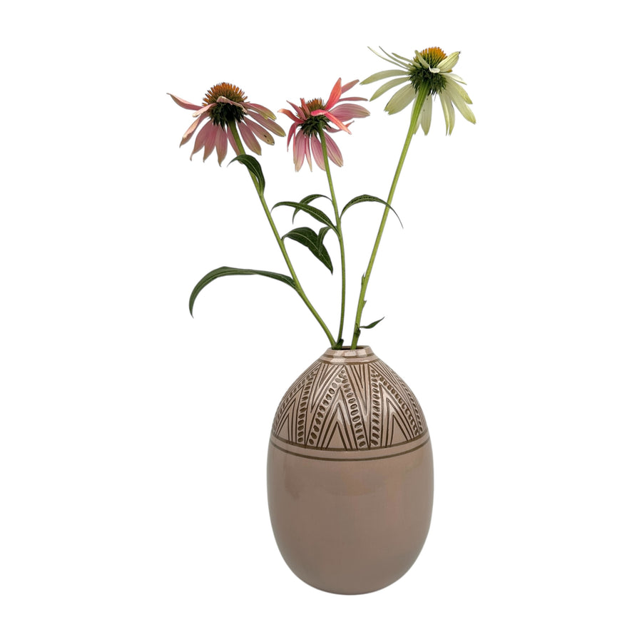 Large Vase - Pink - Geometric