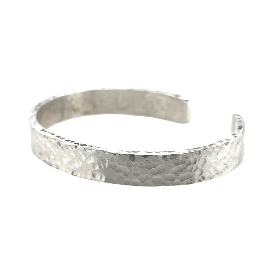 Bracelet - Silver Hammered Cuff