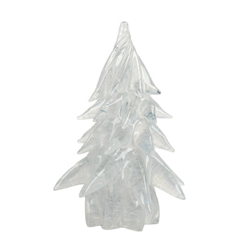 Small Glass Tree - White