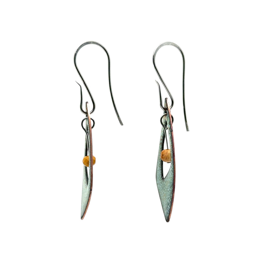 Enameled Earrings